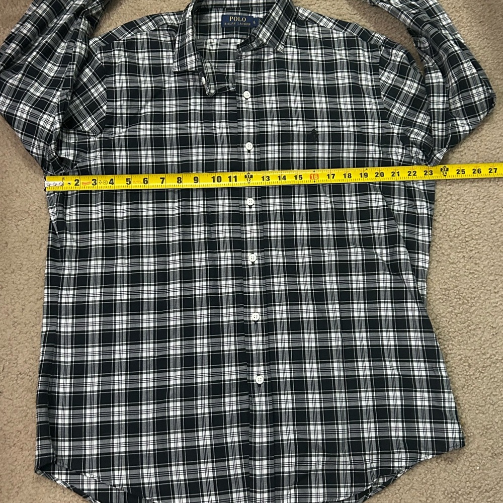 Polo Ralph Lauren Men’s Large Button Down Plaid Shirt - Picture 6 of 8
